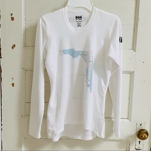 Helly Hansen Rash Guard with Florida/Cocoa Beach map (size XS)